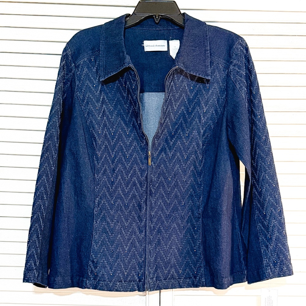 Alfred Dunner Jean Jacket - Embellishments - Size 12 - New with tags